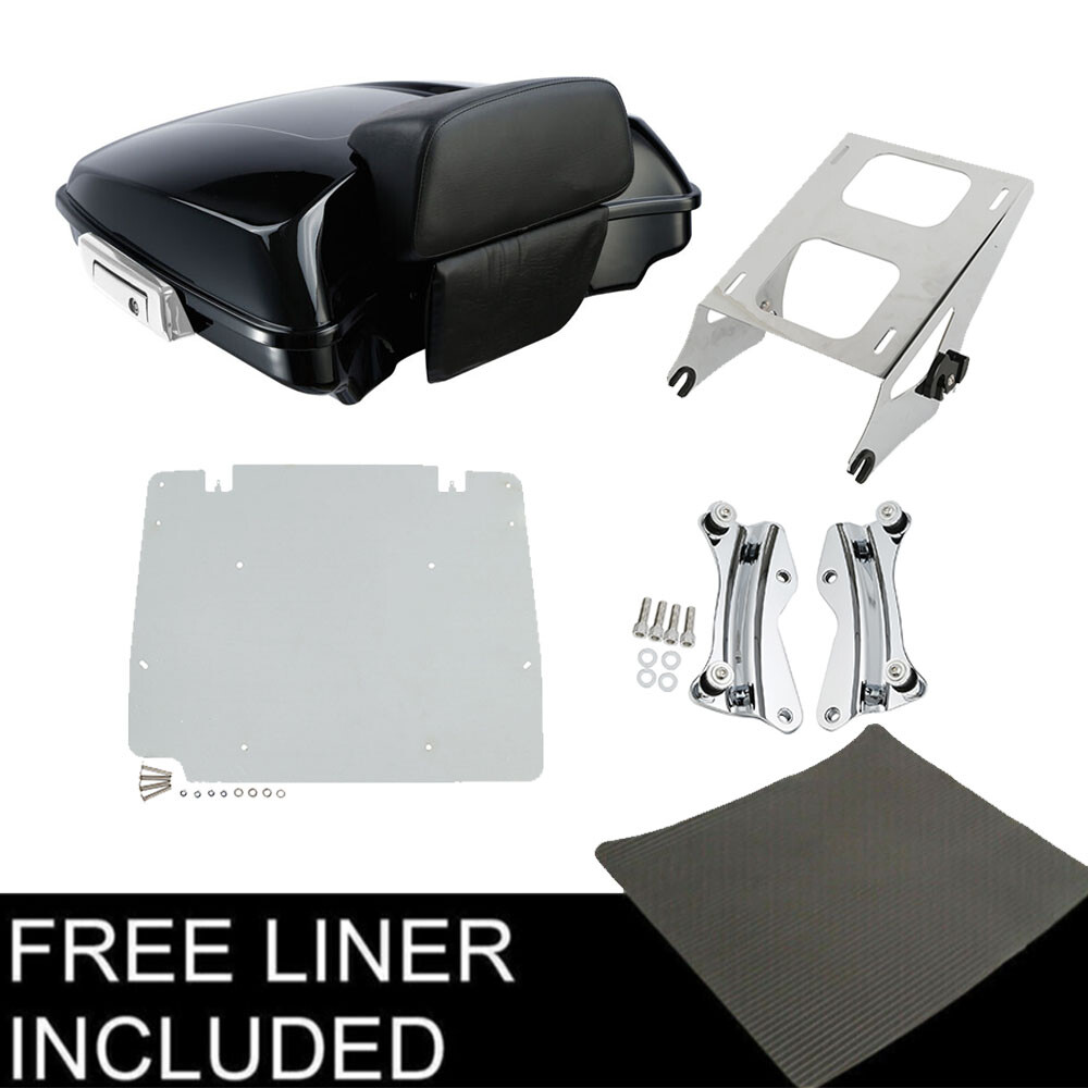 5.5” Razor Trunk Pad Mount Rack Plate Docking Fit For Harley Touring 2014-up