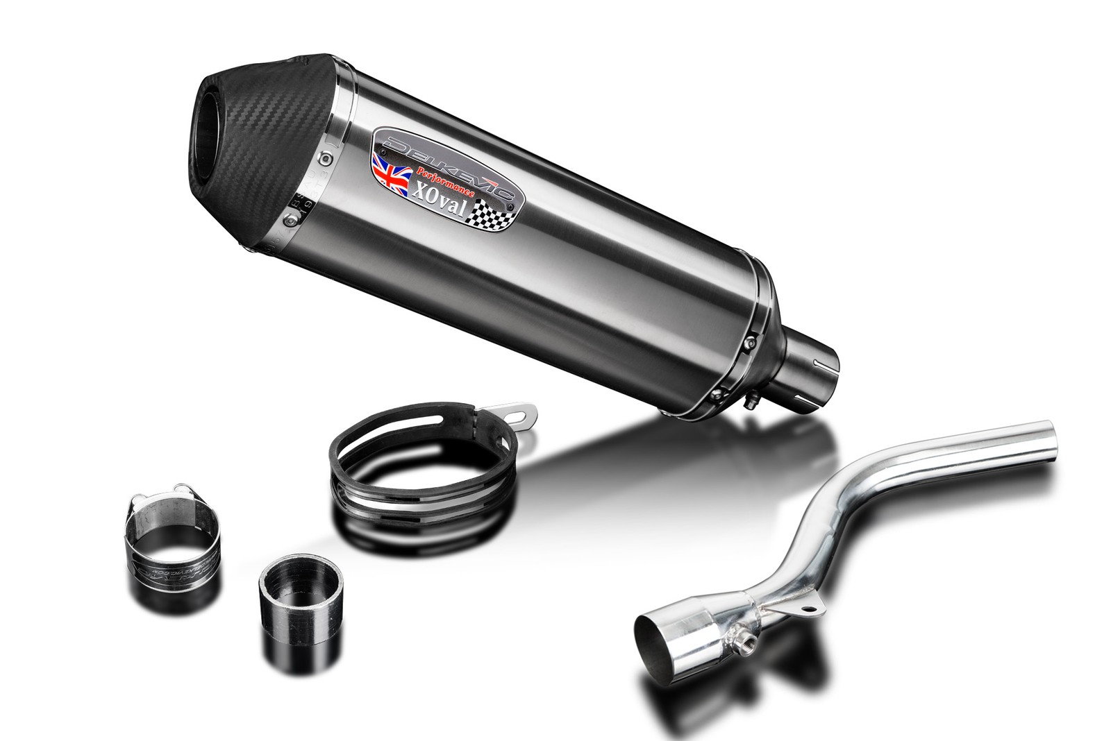 Kawasaki KLX300 2020-2026 Delkevic Slip On – 13.5 Xoval Bruahed Stainless Muffl