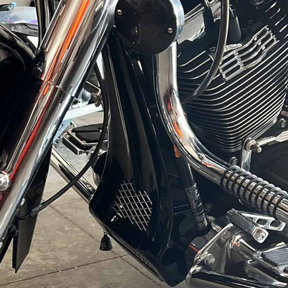 Front Chin Spoiler Radiator Grill For Harley Electra Glide Ultra Classic 97-13