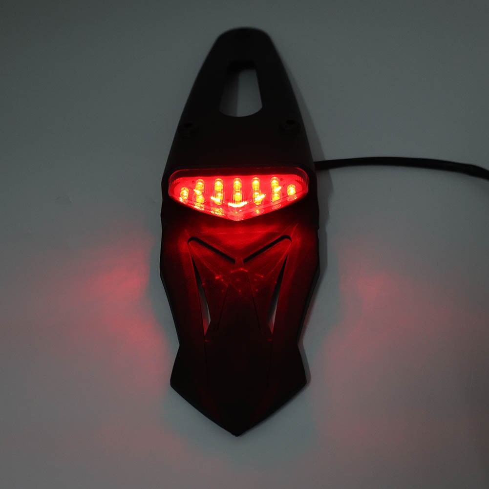 Rear Mudguard Tail Light Brake Lamp For Off-Road Motorcycle Motocross Dirt Bike