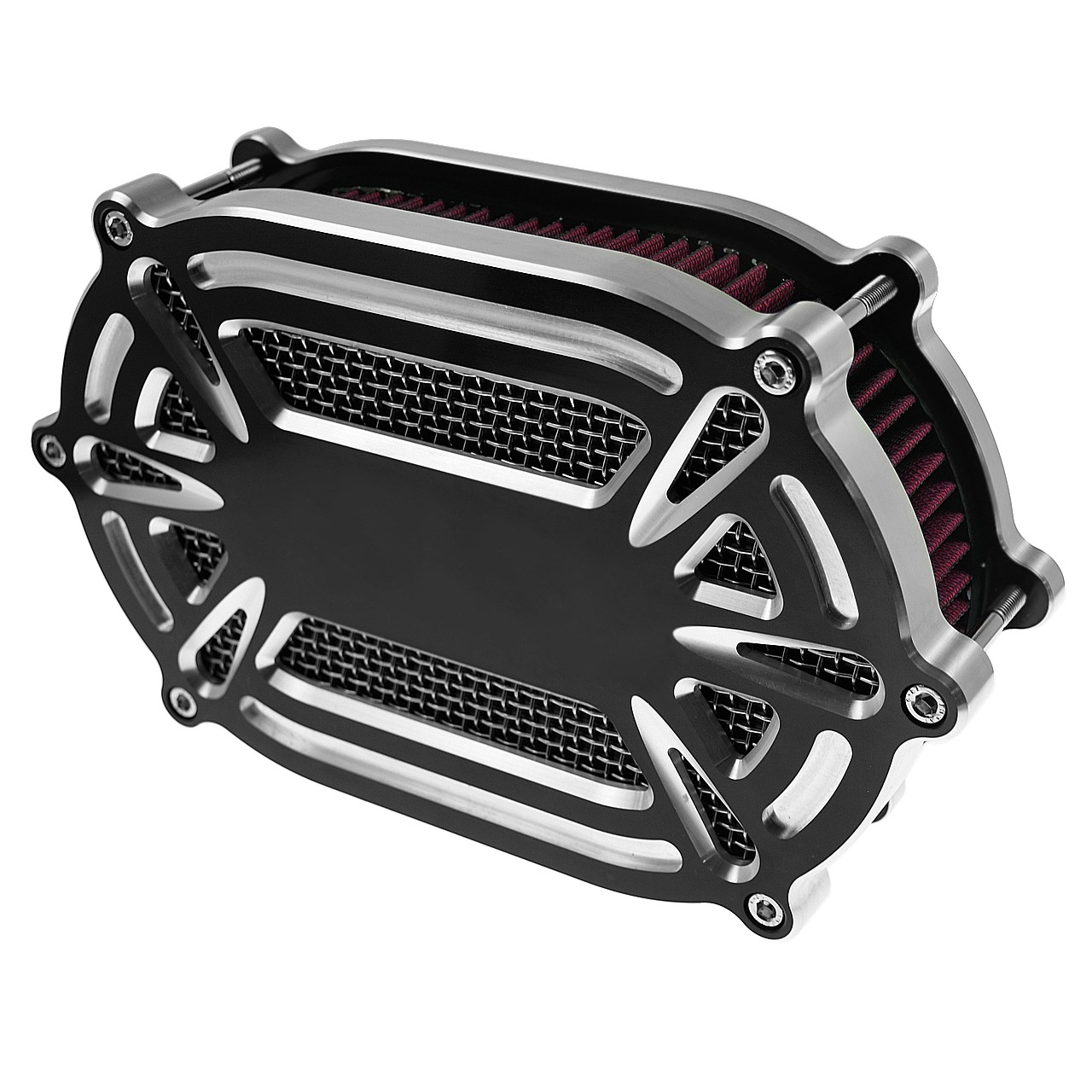 Air Cleaner Filter Red Intake For Harley Touring 08-16 Softail 16-17 Dyna 2017