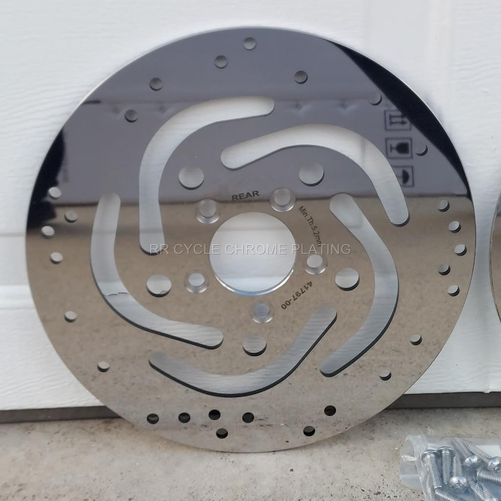 Harley Polished Rotors 11.5″ Front & Rear 00-14 Softail, Heritage Fatboy Deluxe