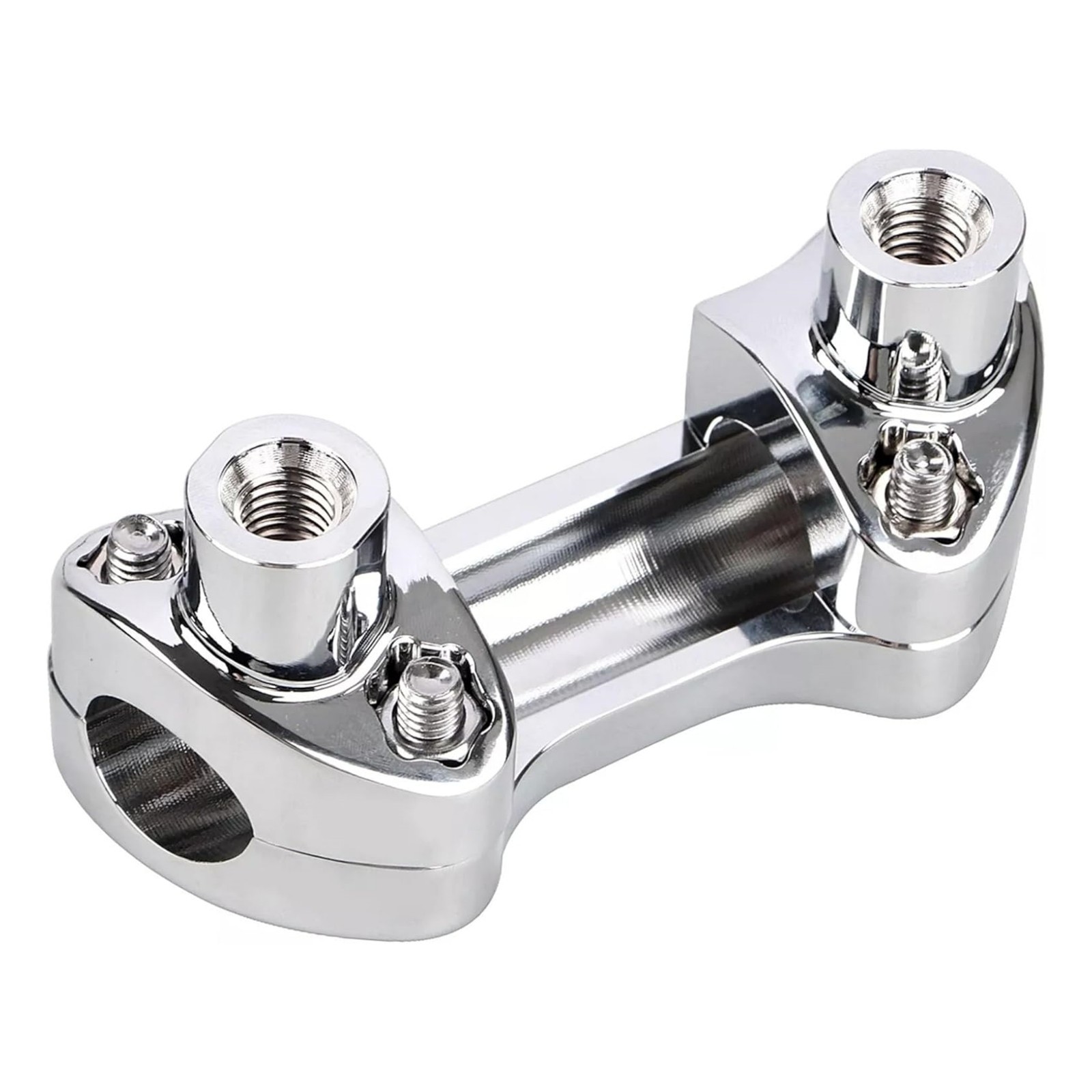 1.25” Handlebar Riser/Top Clamp Kit 2.0″ Tall for Harley Touring Models, Chrome