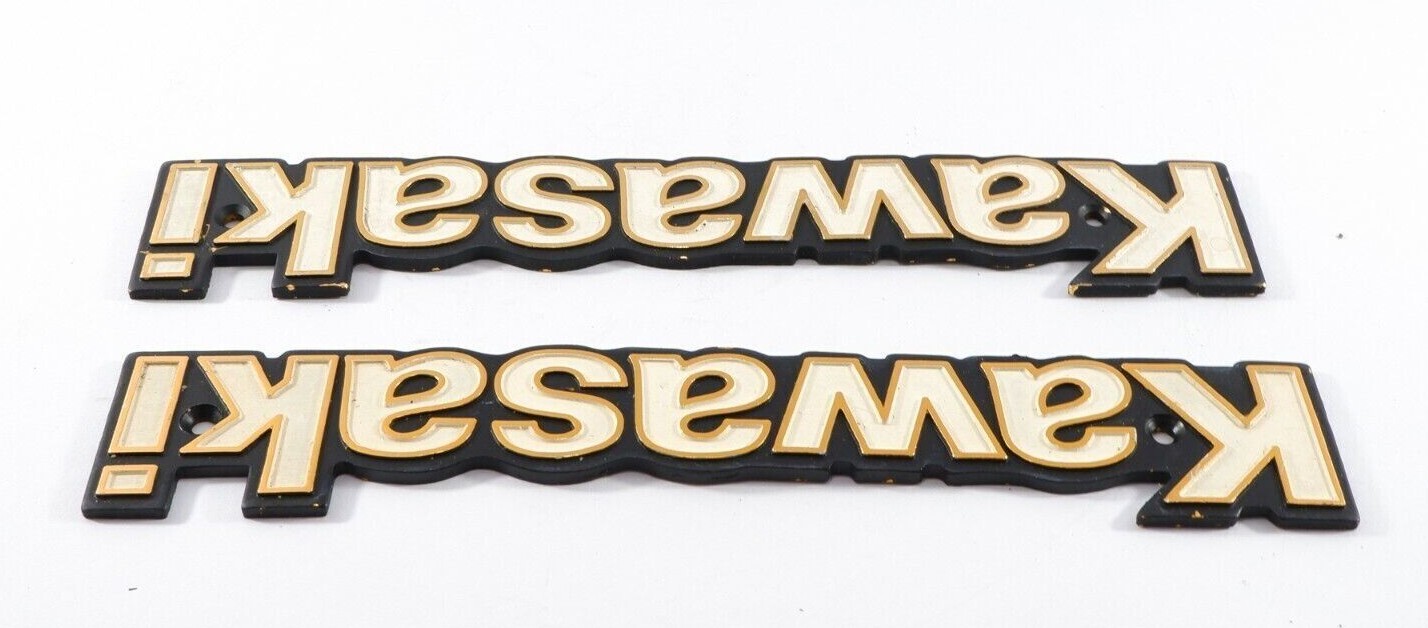 Kawasaki KZ1000 KZ900 KZ650 KZ550 KZ700 KZ750 KZ400 KZ250 KZ200 Tank Emblem 2pcs