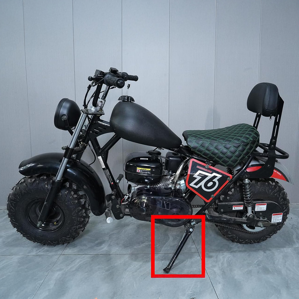 JMCH Mini Bike Kickstand w/Spring for for Trailmaster MB200 Hurricane 200X PRO
