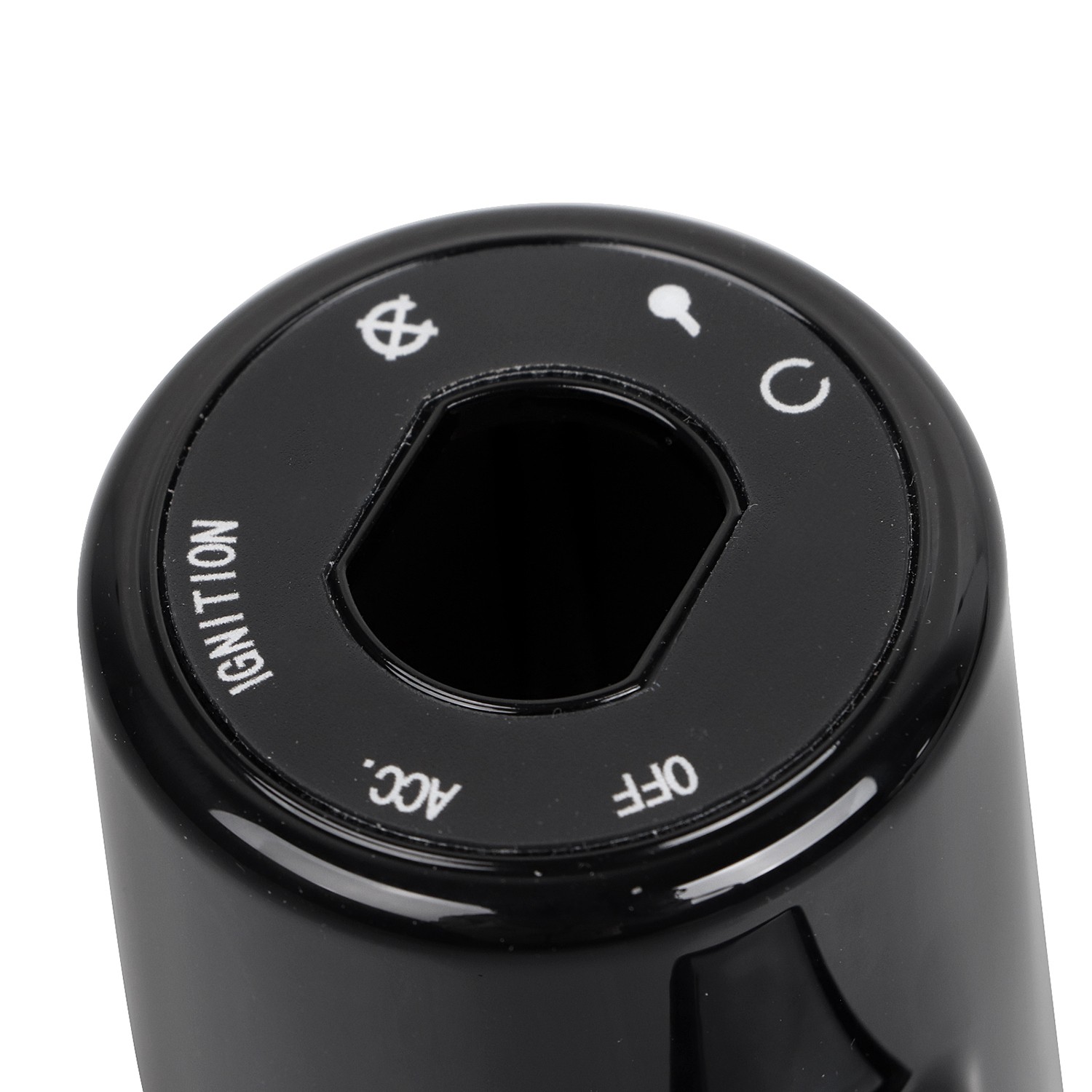 Gloss Black ABS Ignition Switch Cover For Harley Iron 883 Sportster 1200 XR1200X