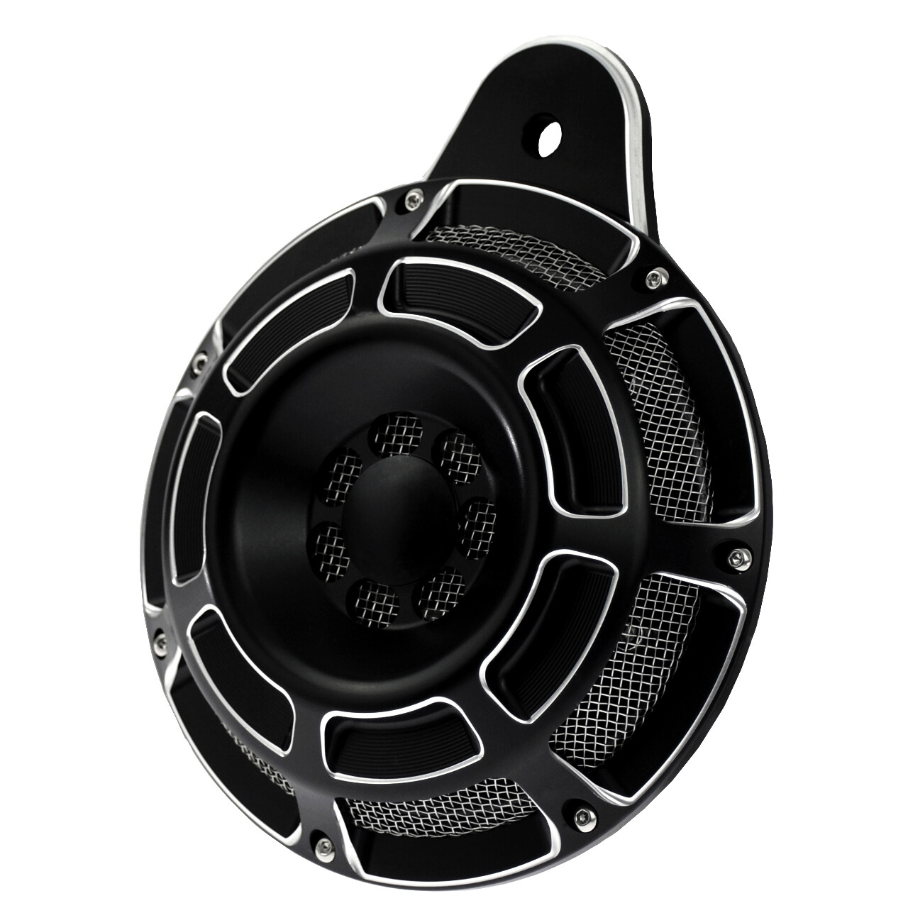 Black CNC 110dB Horn Speaker Cover For Harley Big Twin Touring Road Glide 91-23