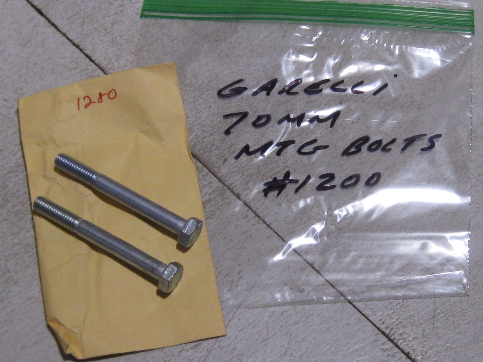 GARELLI MOUNTING BOLTS 70MM (2) NOS!