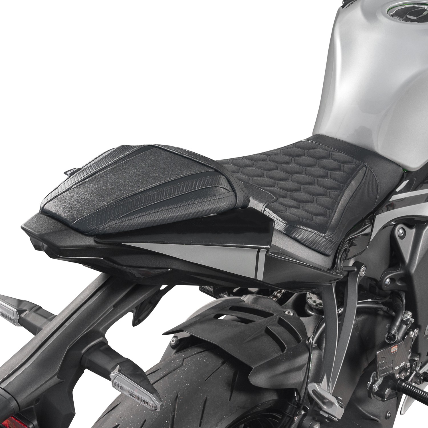 WOLFLINE Rider & Passenger Seat Set for Kawasaki ZX-6R 2019-2025 Comfort Cushion