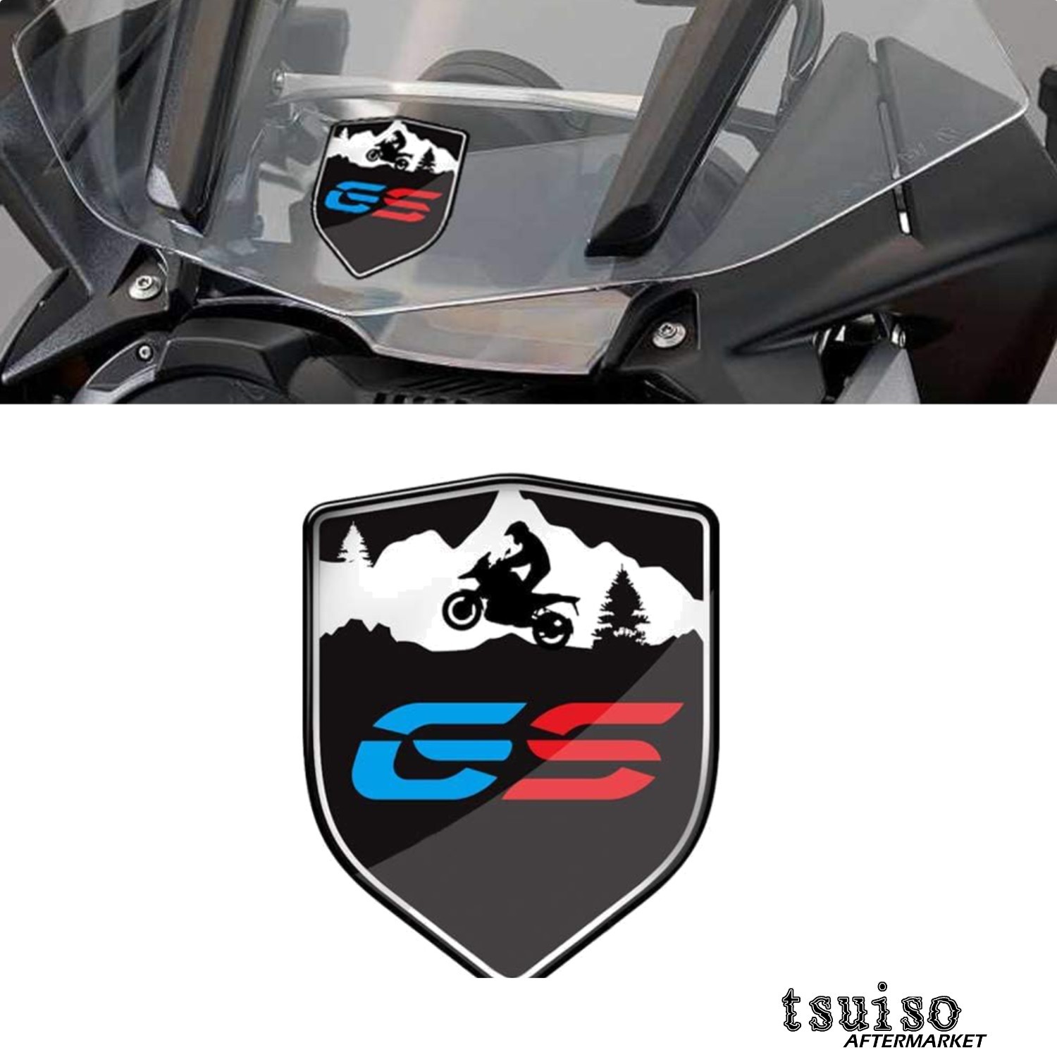 Durable Adventure Rider 3D Sticker for BMW Motorcycles – Waterproof Design