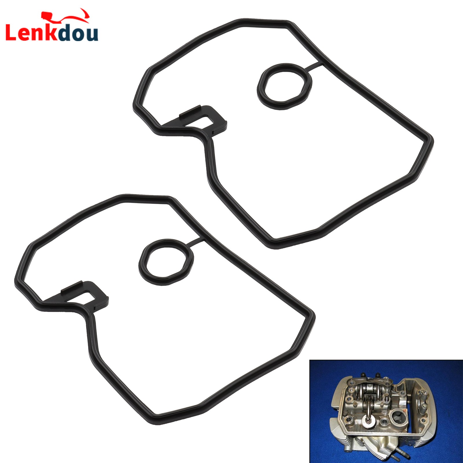 2X Rubber Valve Cover Gasket For Honda Shadow VT500 VT600 VT600C VT750C 1988-07