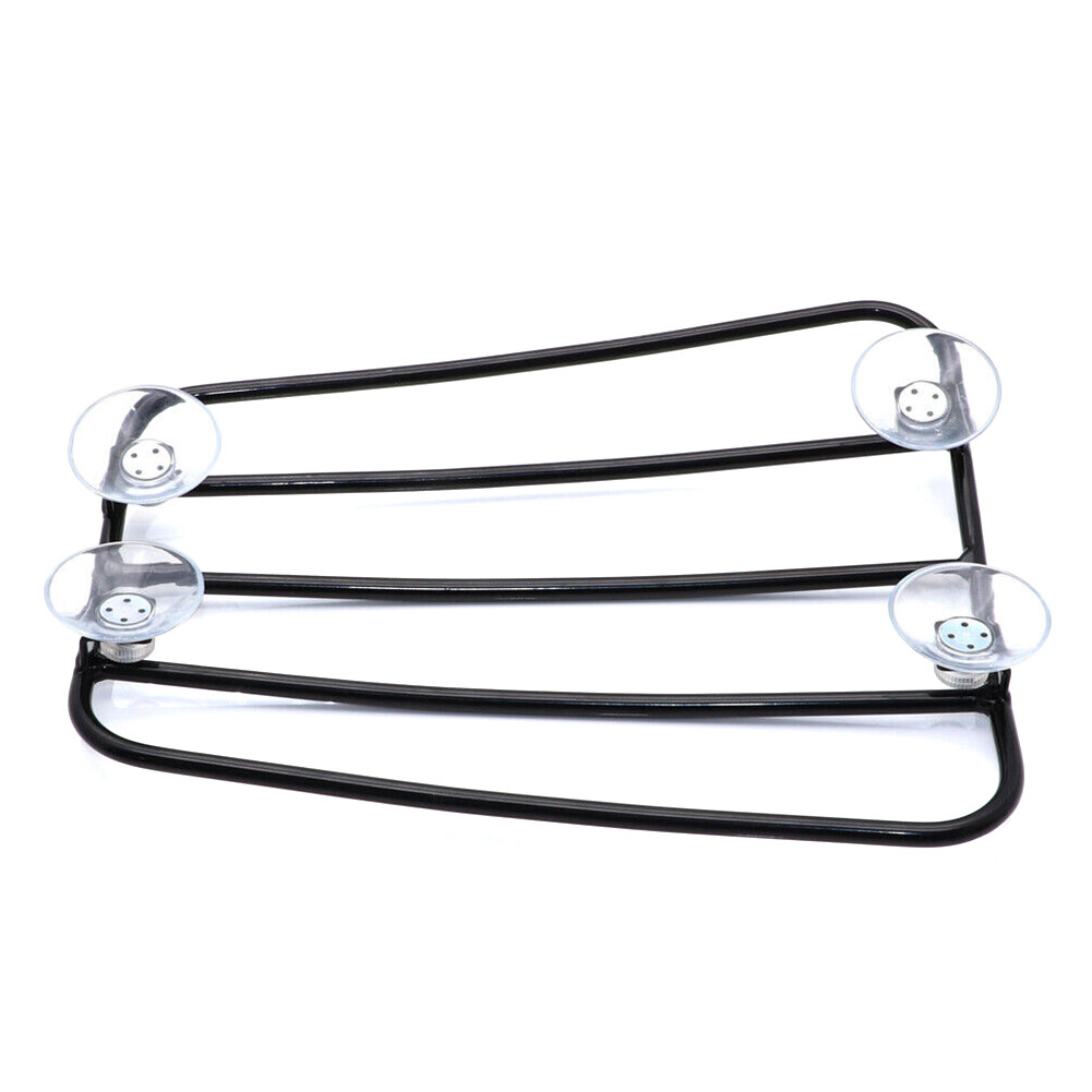 Universal Motorcycle Suction Cup Fuel Gas Tank Parcel Rack FOR Harley Cafe Racer