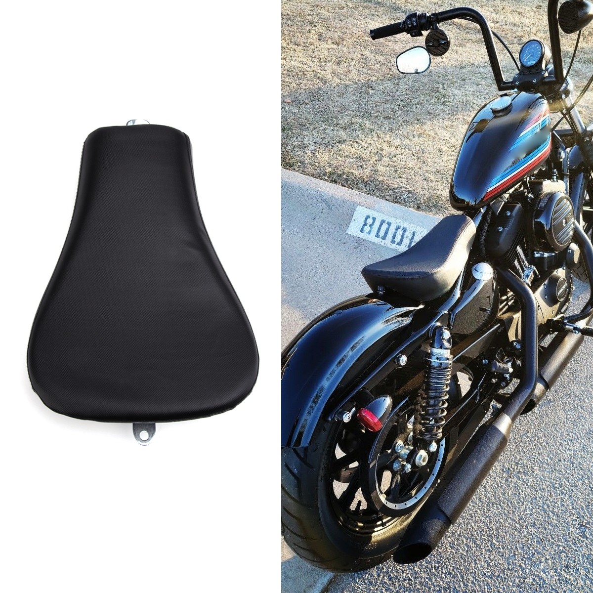 For Harley Sportster 883 1200 XL 48 72 Front Rider Driver Seat Solo Seat Black