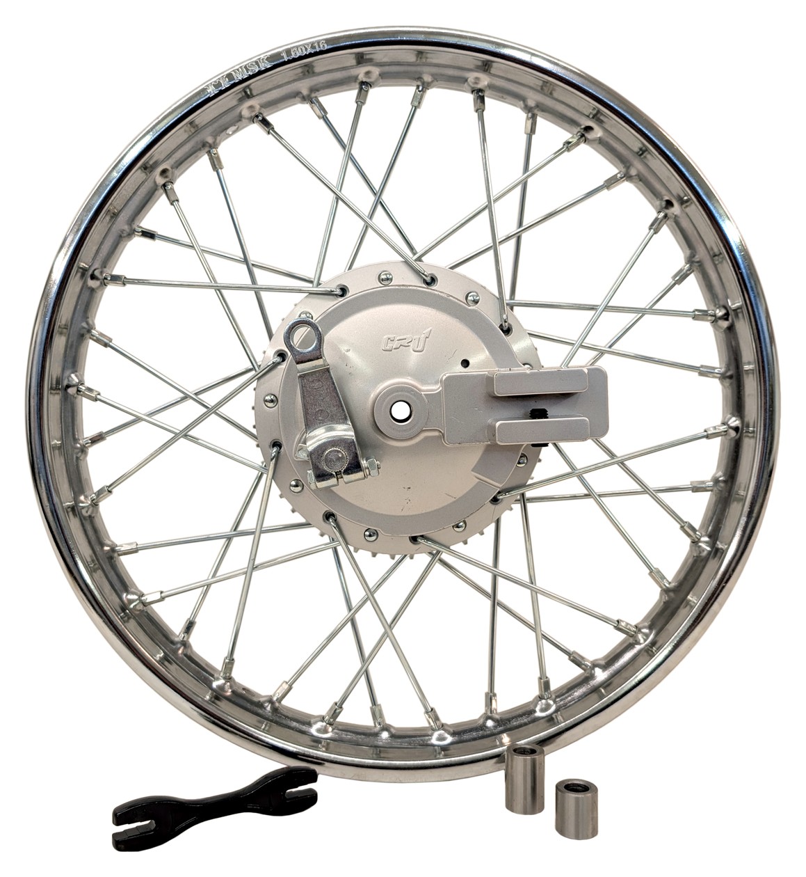 CRU Rear Rim Wheel Sprocket Oversize Spokes for Honda 2014-Up CRF 125FB 16″ 1.60