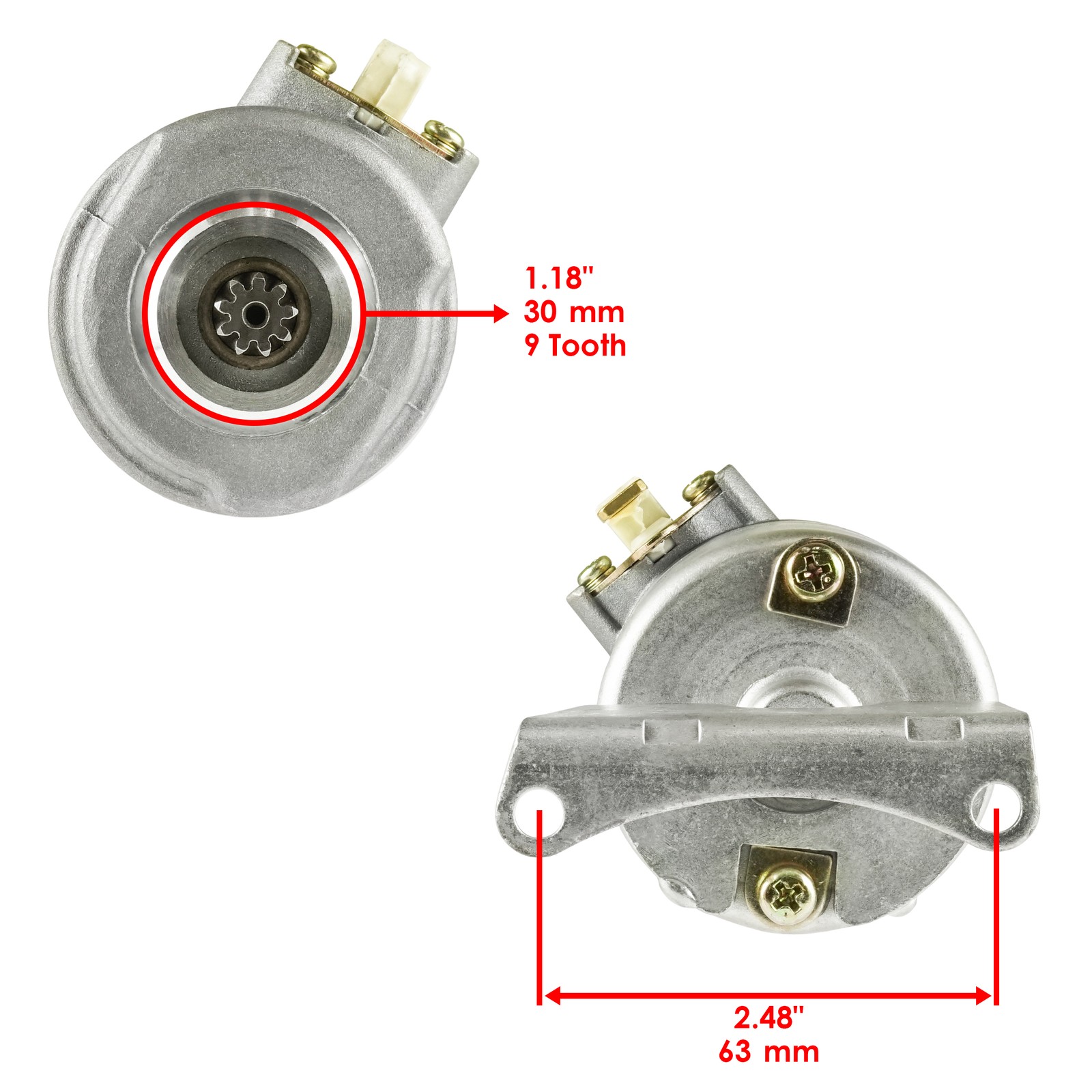 Starter fits Kawasaki Bayou 185 KLF185A 1985 1986 1987 1988 Starting Motor