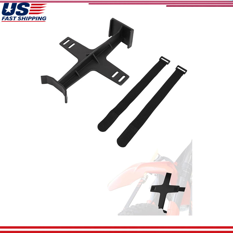 Dirt Bike Fork Guard Straps 21 Inch Front Wheel, Black, Nylon UniverColor: Black