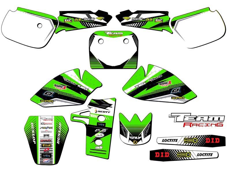 1985-2004 KAWASAKI KX 60 KX60 GRAPHICS DECALS 2003 2002 2001 2000 1999 1998 1997
