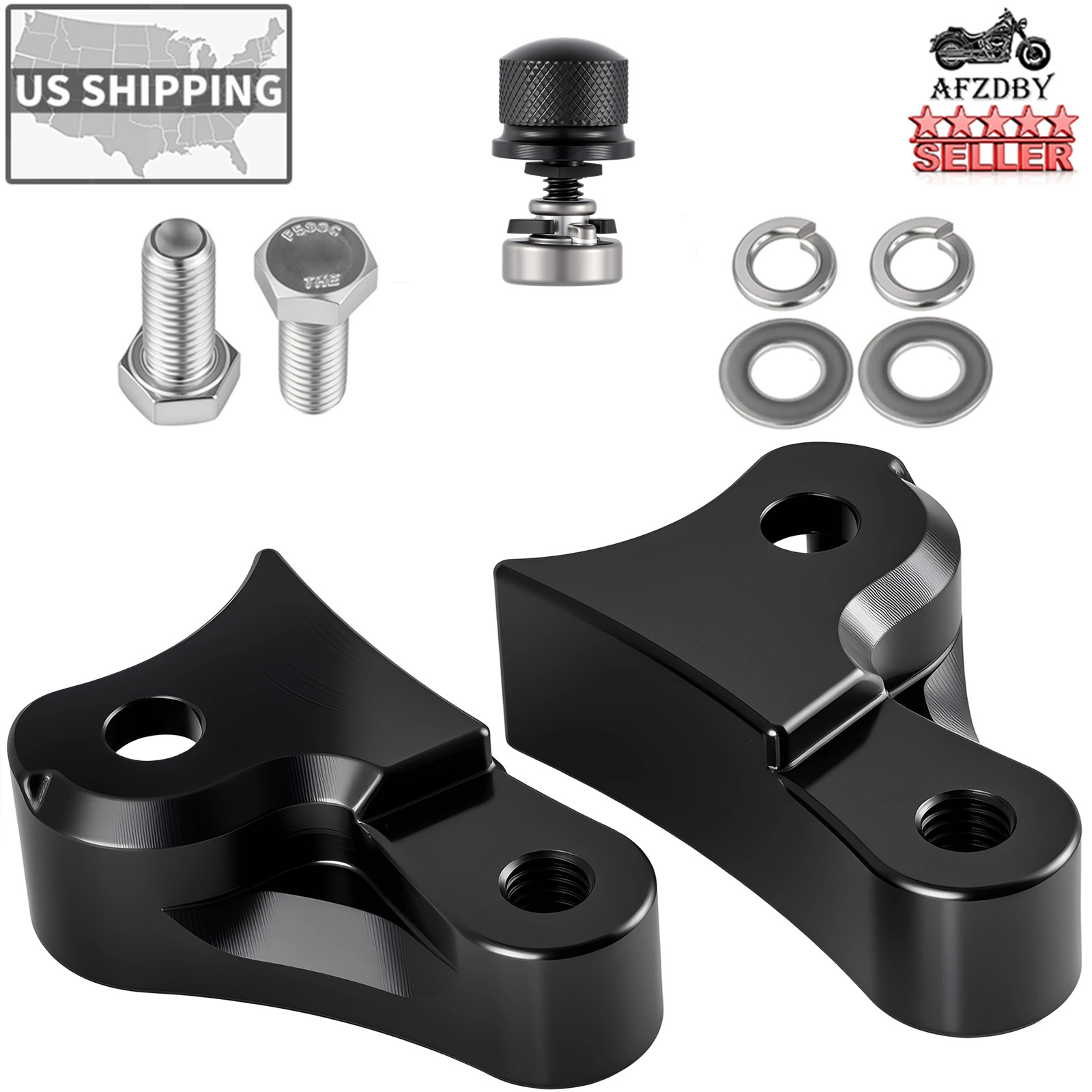 1.5” Inch Lowering Blocks Kit for 2009-2026 Harley Touring Road Glide Rear Slam