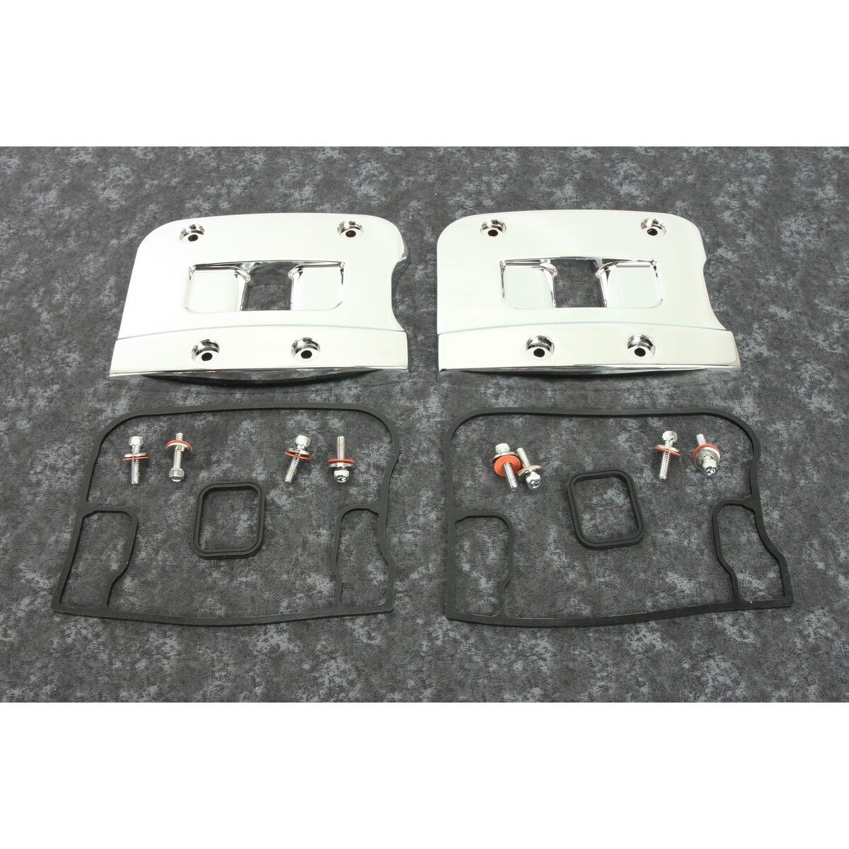 V-Twin Manufacturing Chrome Top Rocker Box Cover Set – 78260A