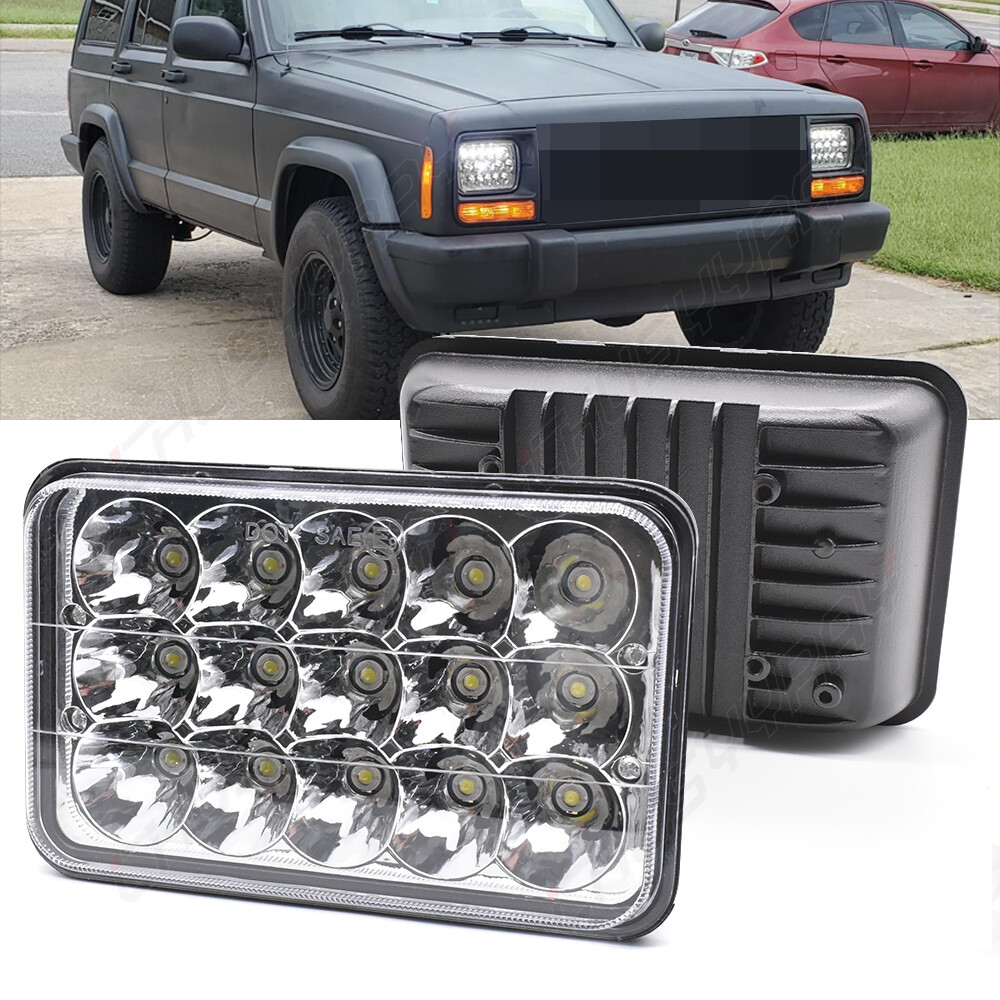 6×4 60W Led Headlight For Deere 6000-7010 Series LED Hood Light-Hi/Lo