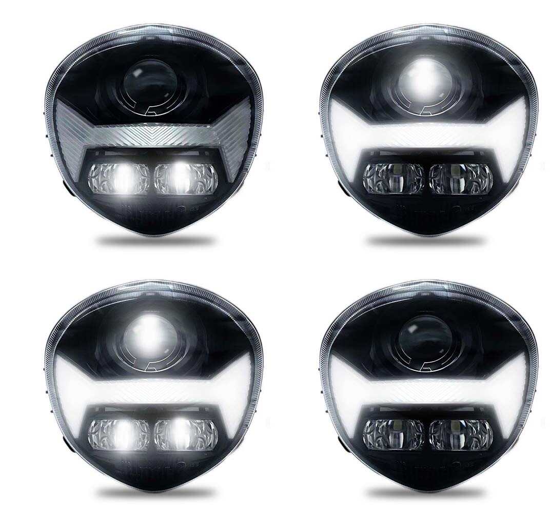 LED Headlight Assembly Dimmable High Low Beam for Yamaha V STAR 1300 XVS 1300CT