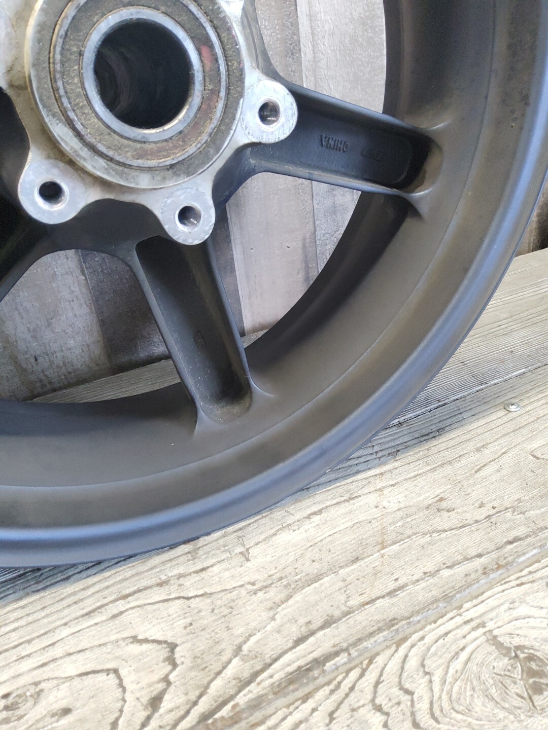2008 08 08-10 Buell 1125R Rear Back Wheel Rim 17×5.50 Bent