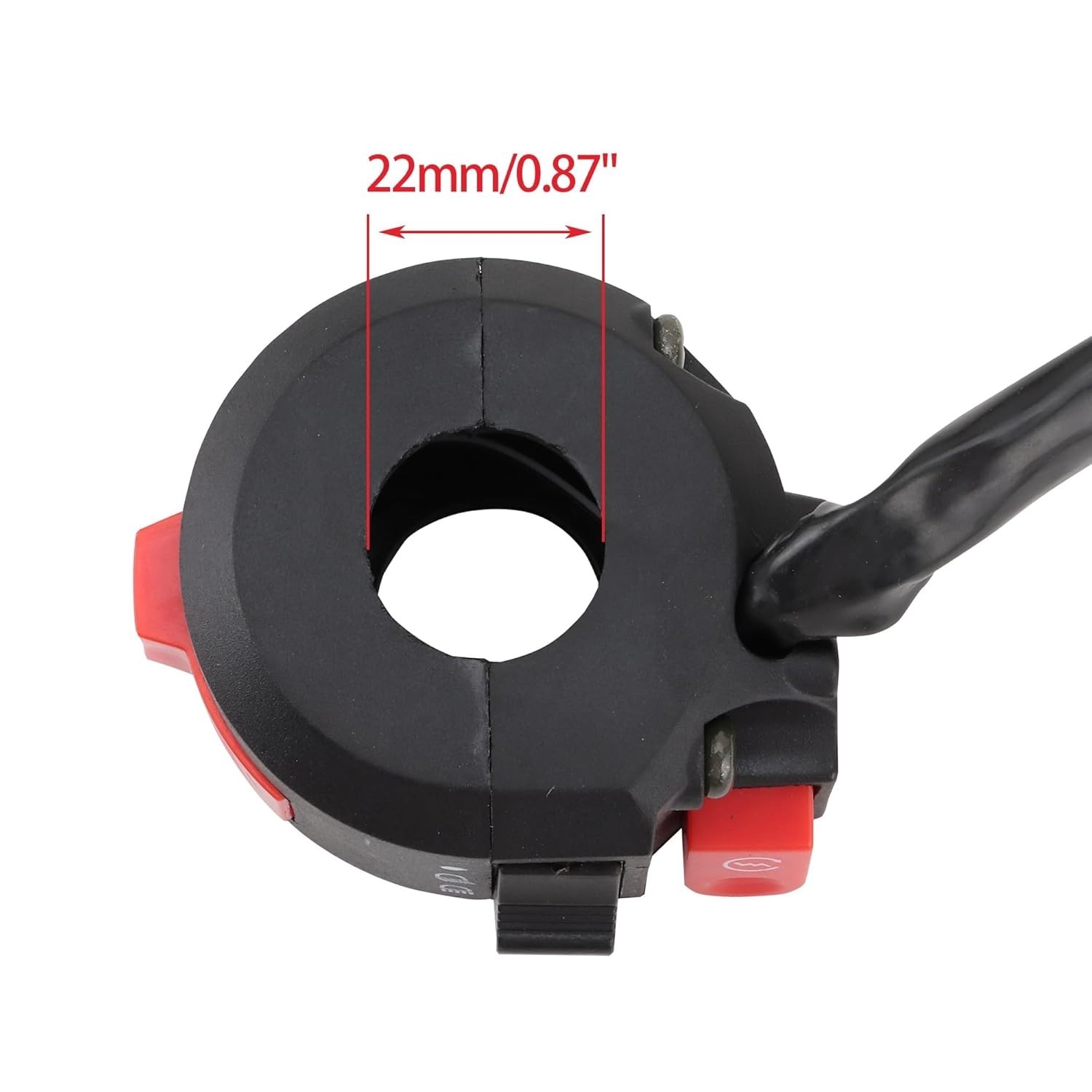 Universal 3-Function Handlebar Switch – 22mm, Easy Installation for ATVs & Bikes