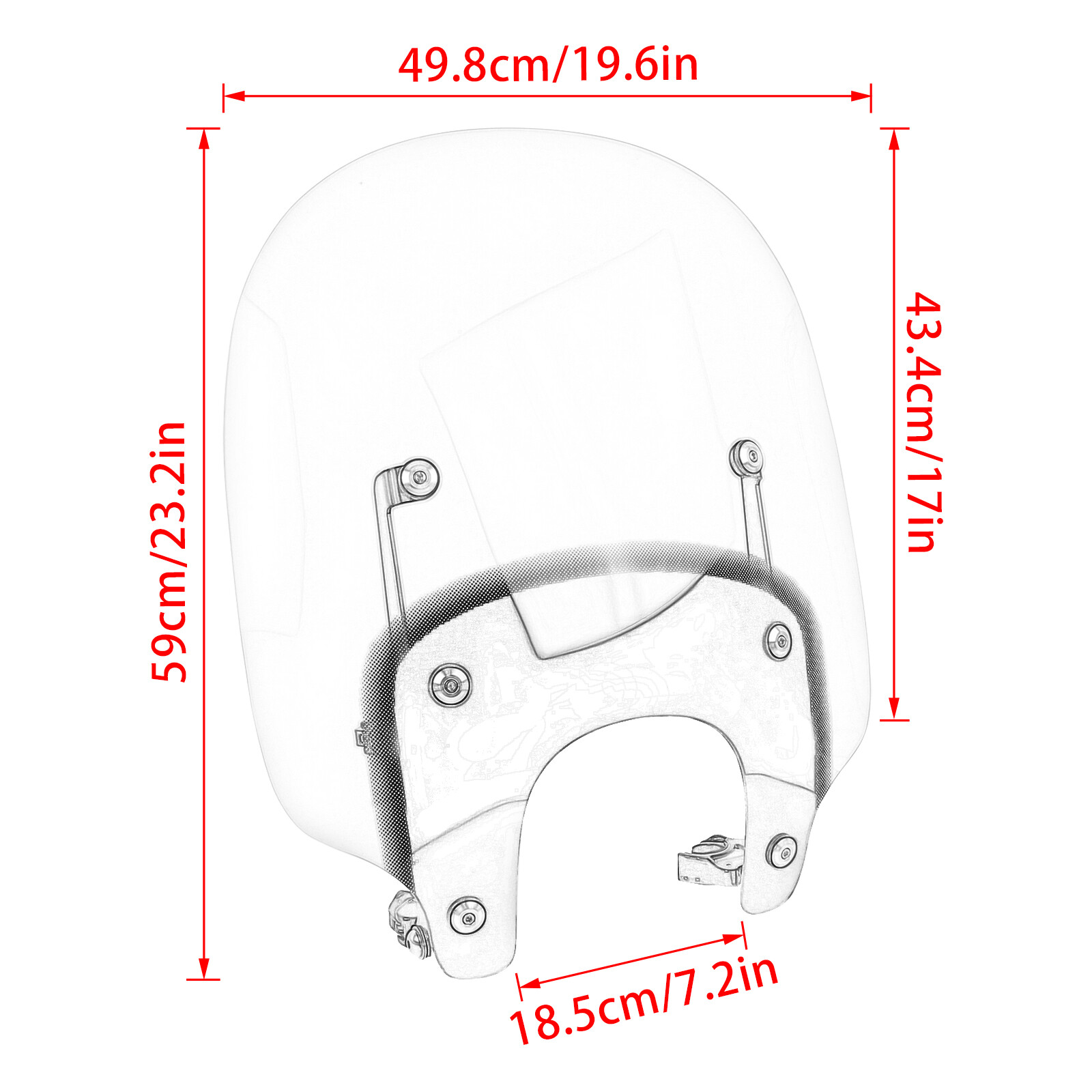 For Nightster 975 RH975 Special RH975S 2022-2026 Quick-Release Windshield