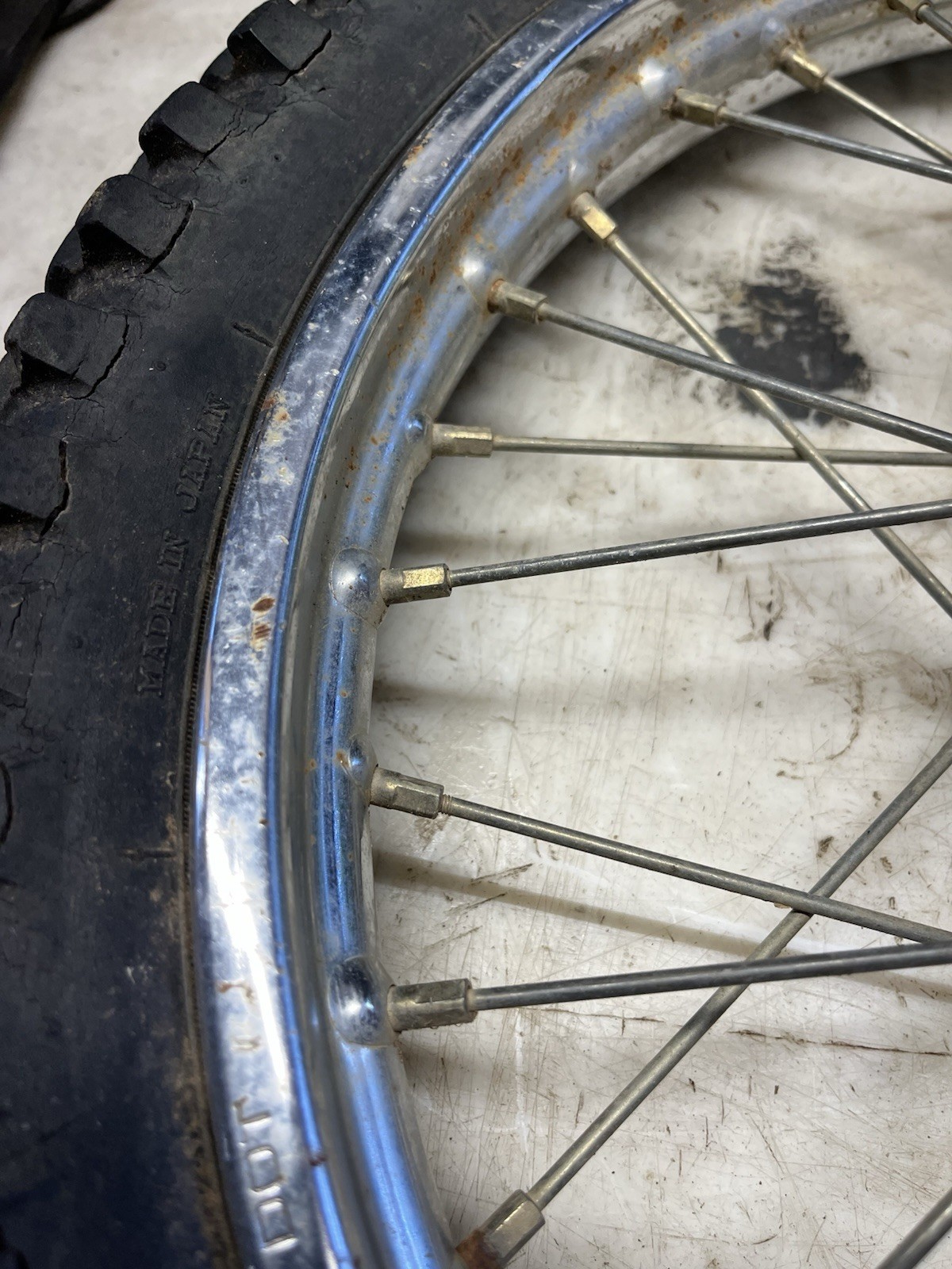 Honda XR80R CRF80F Front Wheel Rim And Tire 2002