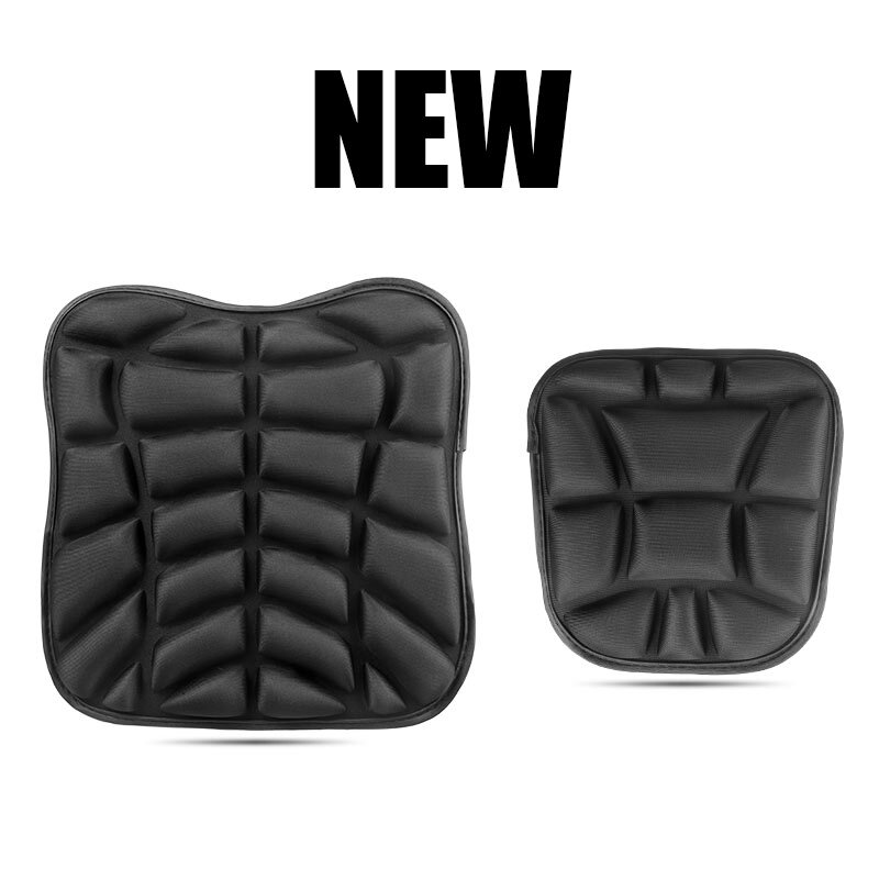 2X Universal Motorcycle Seat Comfort Gel Seat Cushion Relief Pressure Pad Cover