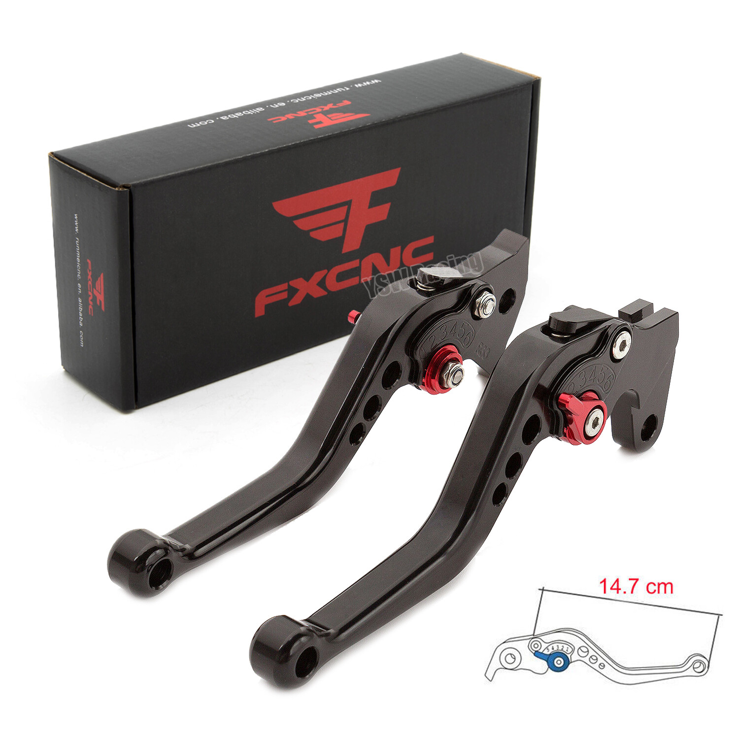 For Suzuki GSXR600 GSXR750 2004 2005 CNC Short Handle Black Brake Clutch Levers