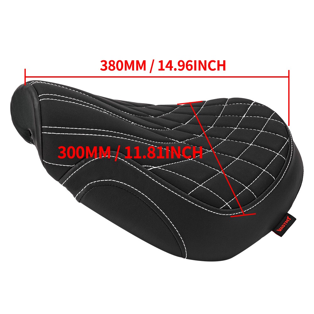 White Stitching Gel Driver Seat For Honda Rebel 300 500 CMX300 CMX500 2017-2026