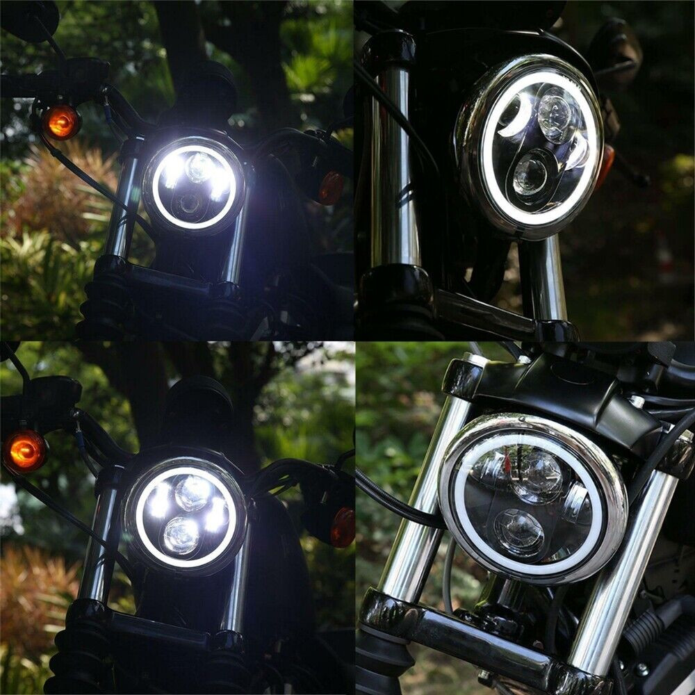 5.75 5-3/4 Motorcycle Projector LED Light Headlight For Honda Shadow Spirit 750