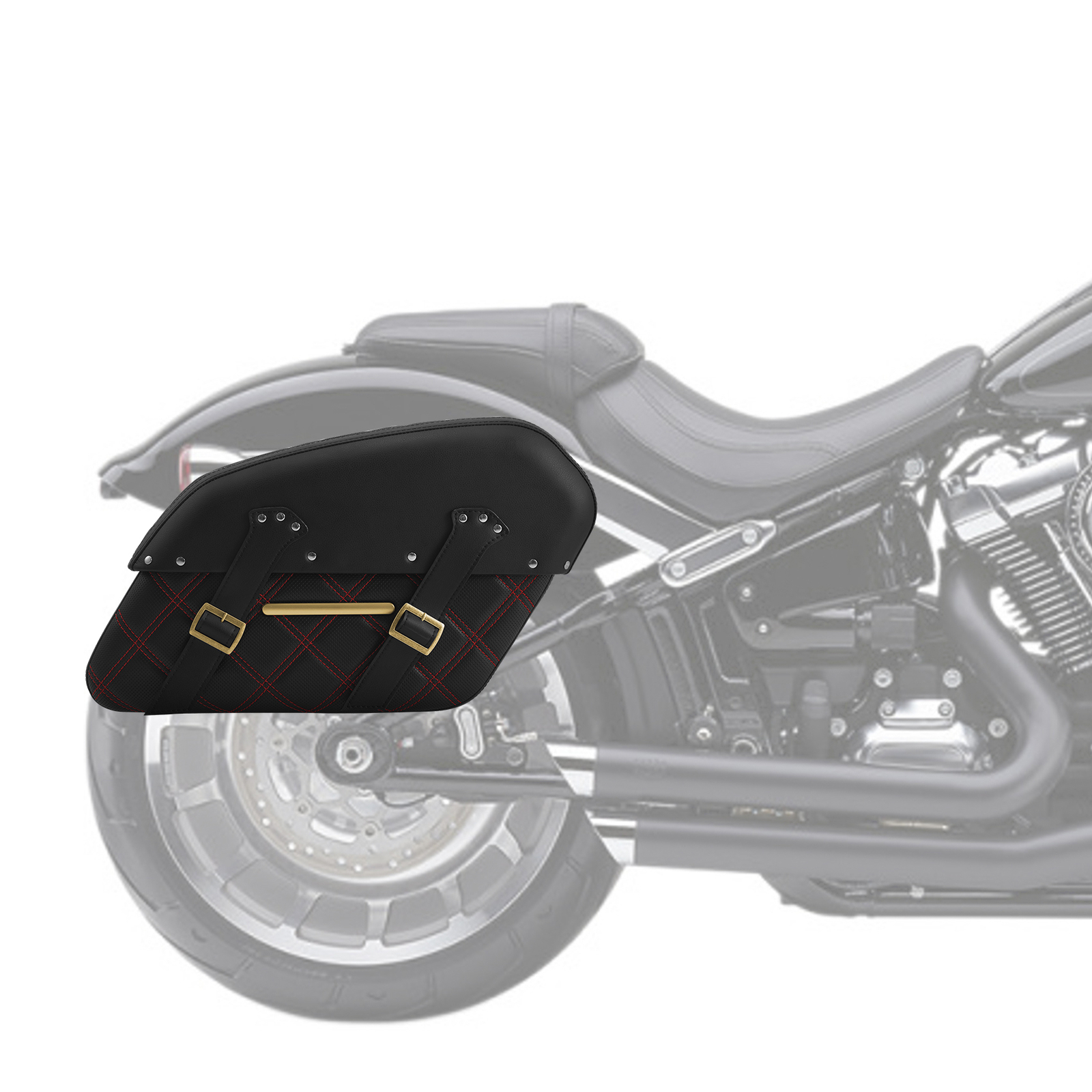 Fit For Harley Davidson Fat Boy Detachable Saddlebags 2018-2025