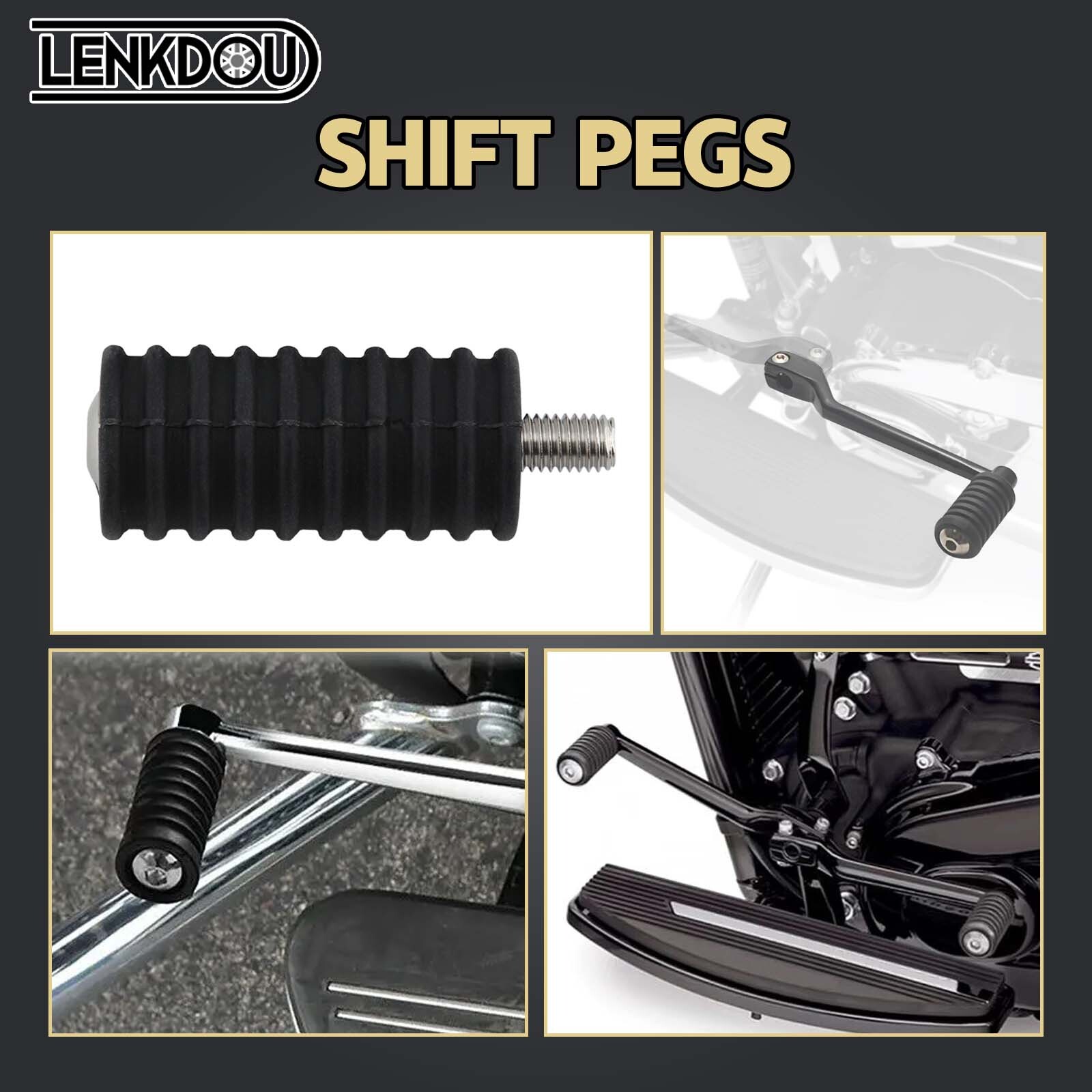 1X Shifter Peg Shift Rubber Black For Harley Touring Softail Dyna Sportster 1200