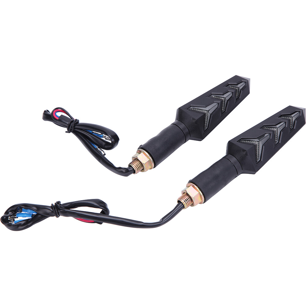 4X Motorcycle LED Turn Signal Amber Arrow Light Flowing For Yamaha YZF R6 R1 R3