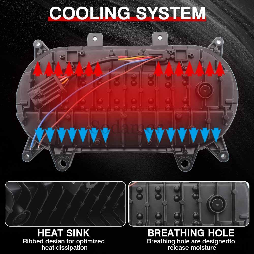 LED Cold White Headlight Turn Signal Lamp For HARLEY Touring Road Glide 2015-25