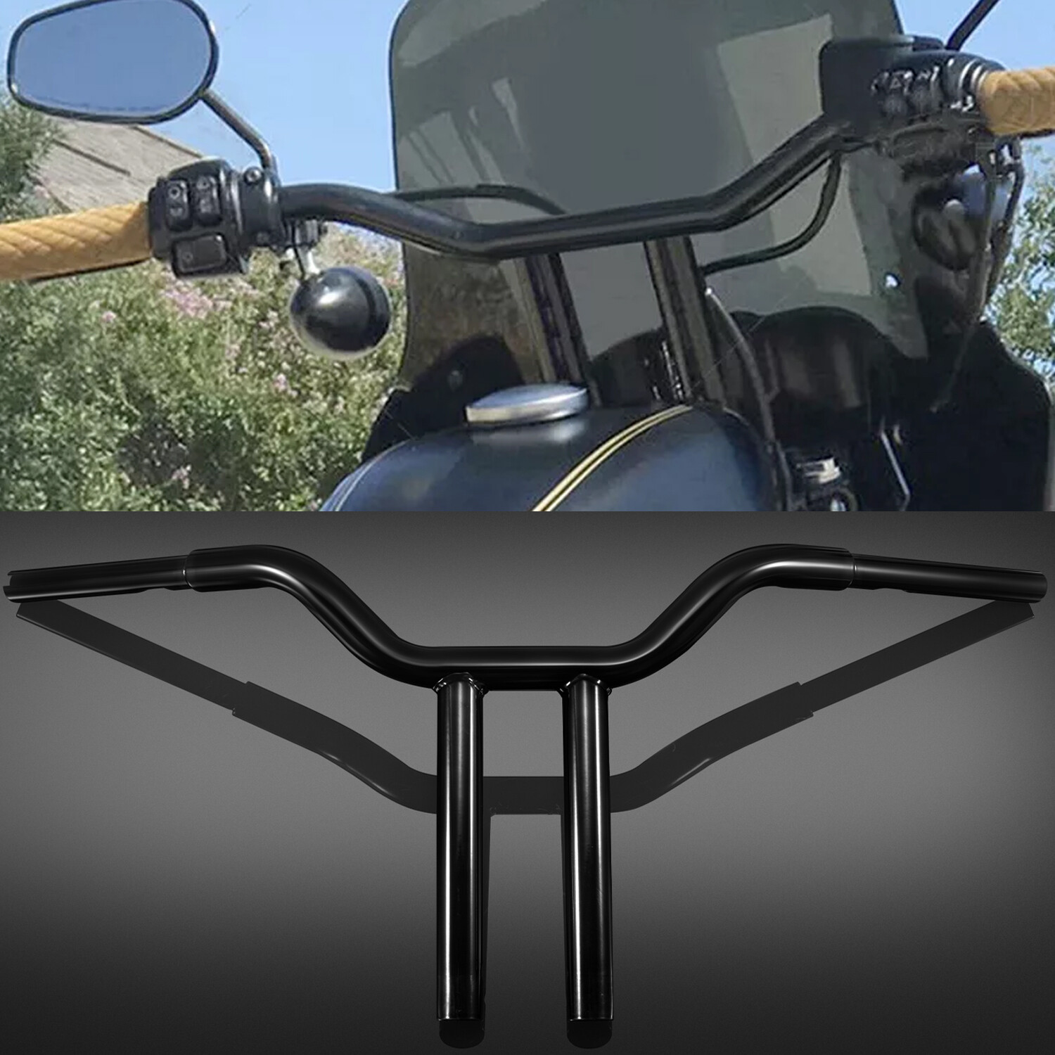 10″ 12″ 14″ 16″ MX-T Bars Handlebar For Harley Softail Sportster Dyna Wide Glide