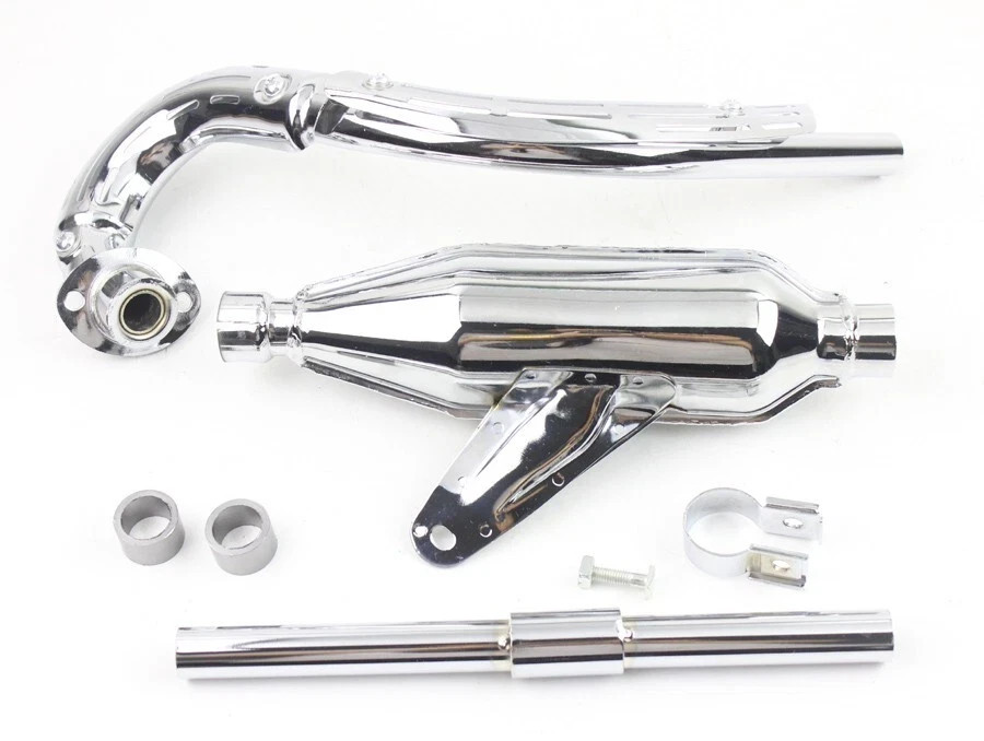 Chrome Exhaust Muffler Pipe For Honda Z50A 1969 1970 1971 Mini Trail Bikes z 50a