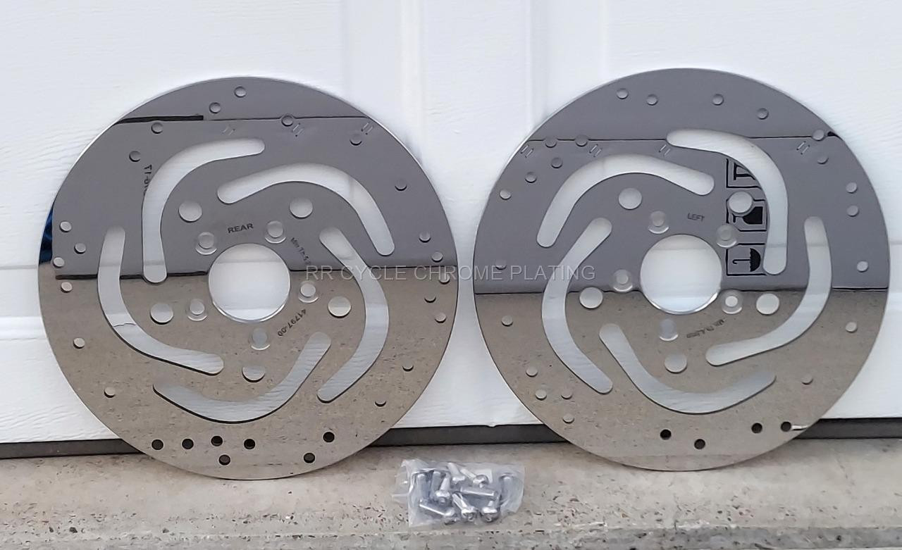 Harley Polished Rotors 11.5″ Front & Rear 00-14 Softail, 00-05 Dyna ,Sportster