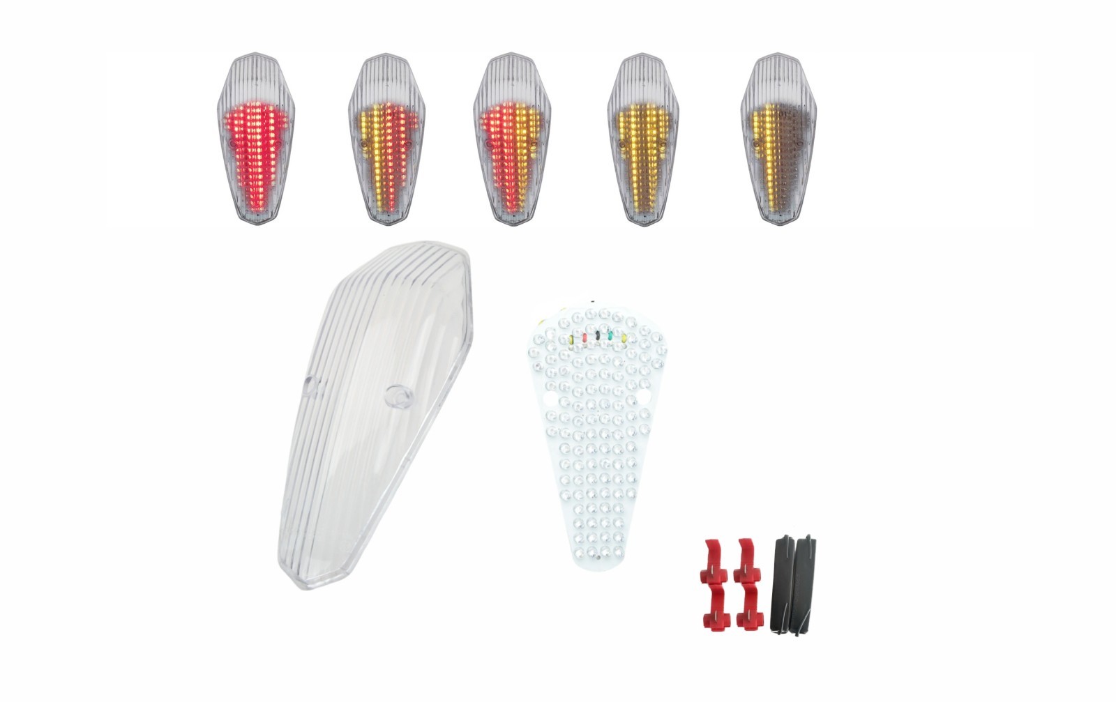 Strobe Flash LED Taillight Brake Lamp For Honda SHADOW AERO 750; 2004-14-15-2016