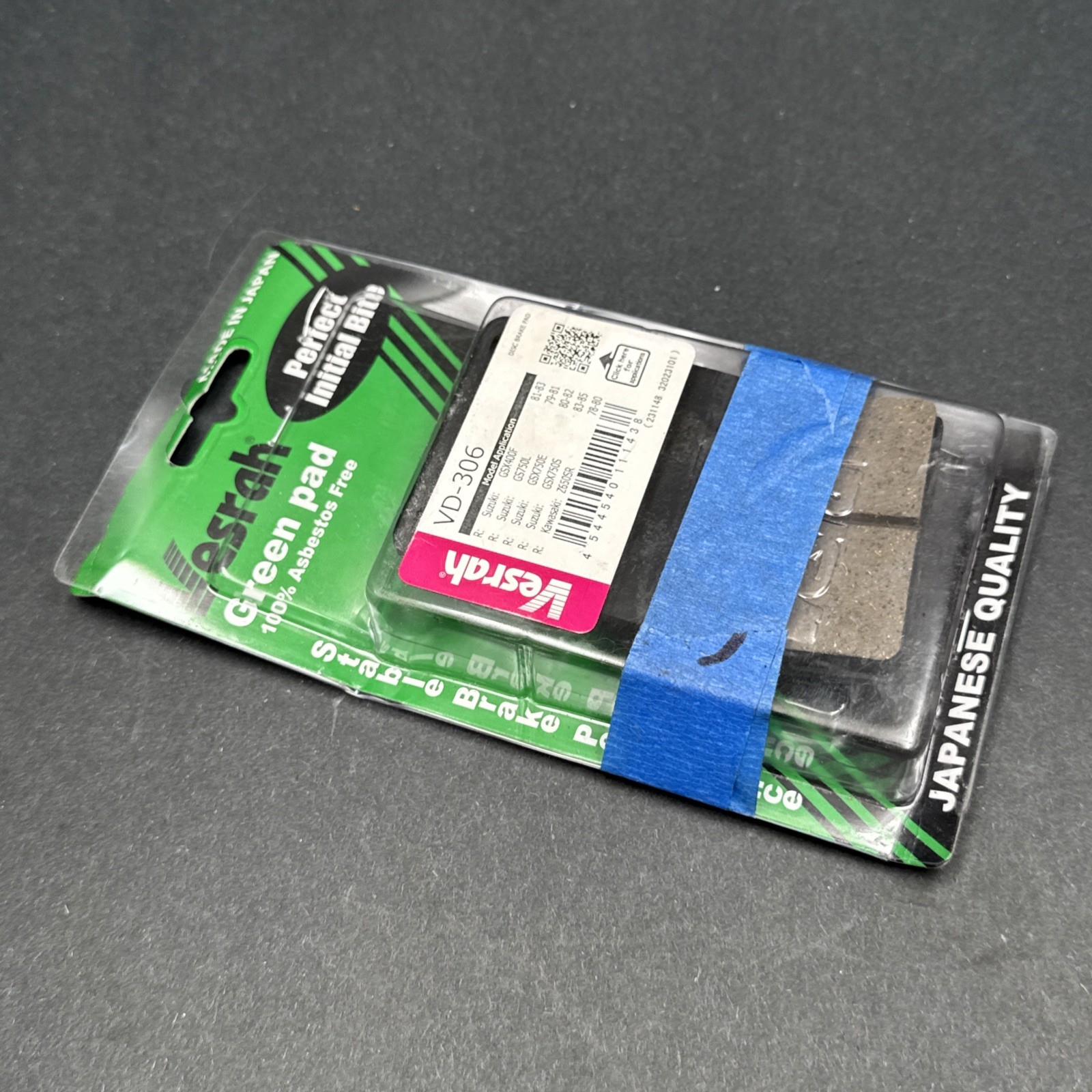 Kawasaki 1979-80 KZ1000 KZ 1000 LTD Vesrah Rear Organic Semi-Metallic Brake Pads