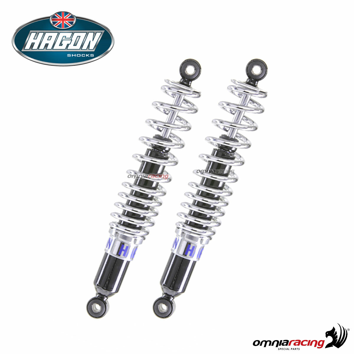 Pair of rear shock absorbers Hagon for Guzzi 1000 California III/CI/IE 1987>