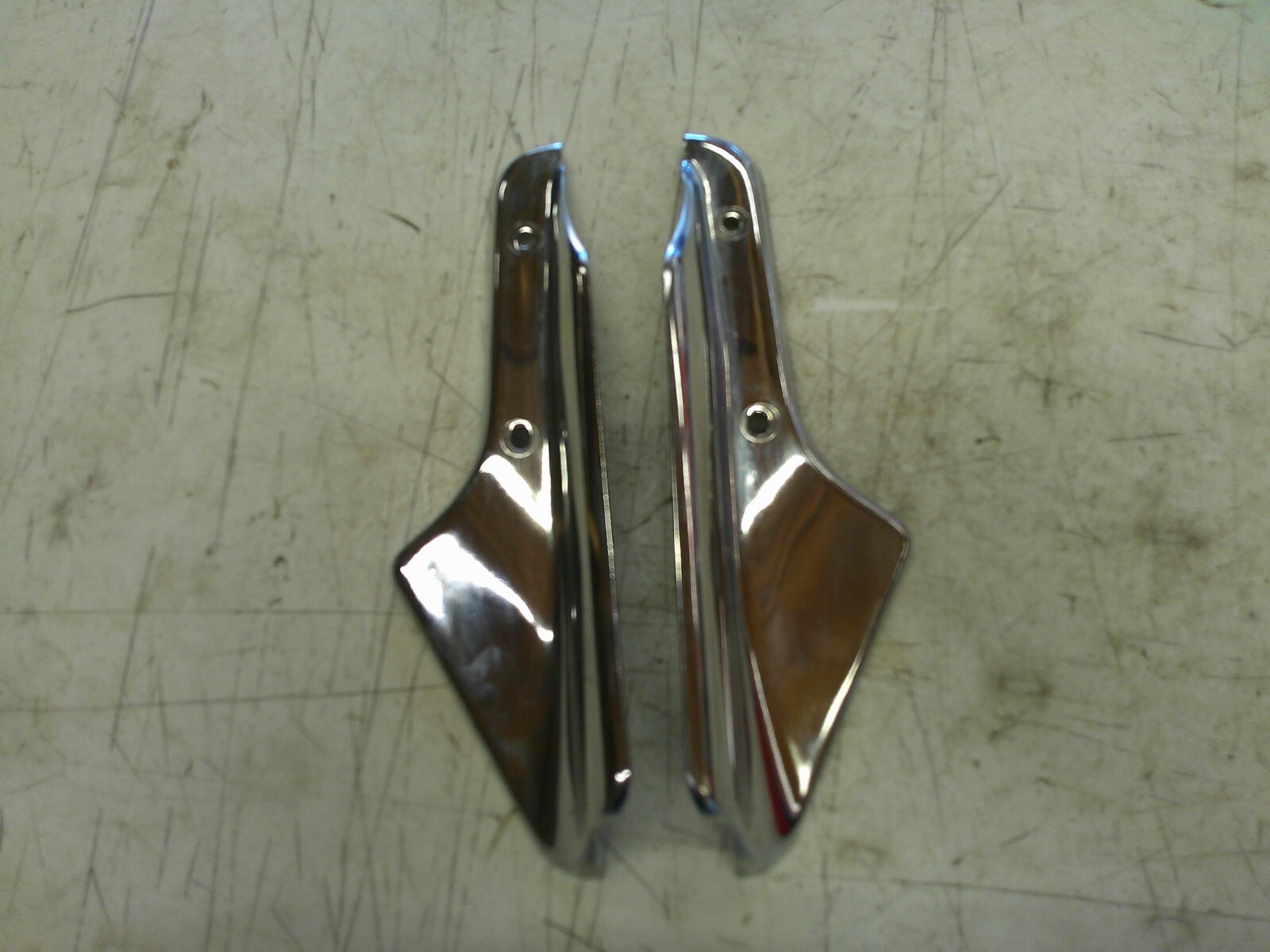 2004-2007 Triumph rocket 3 left right front fork chrome cover trim
