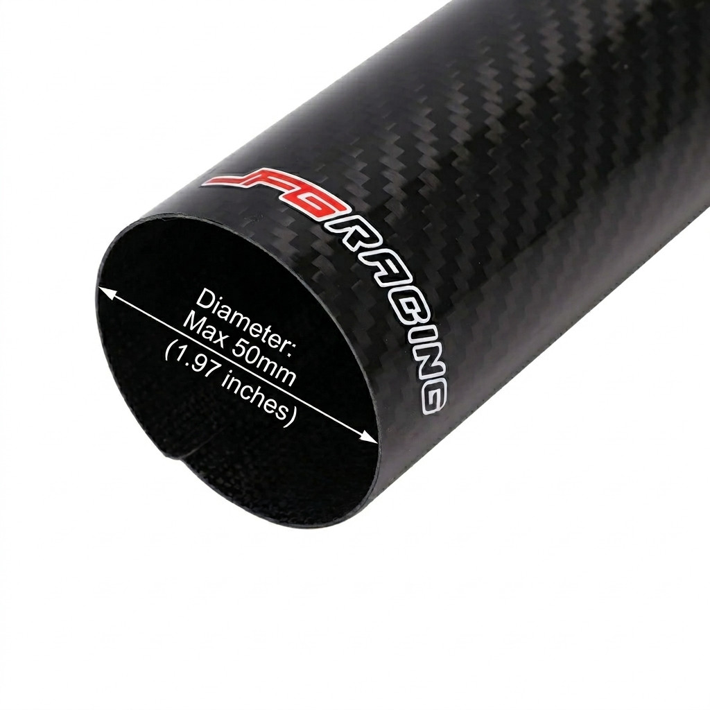 Carbon Fiber Front Fork Shock Guard Covers for Dirt Bike Pit Bike 140-260mm Pair