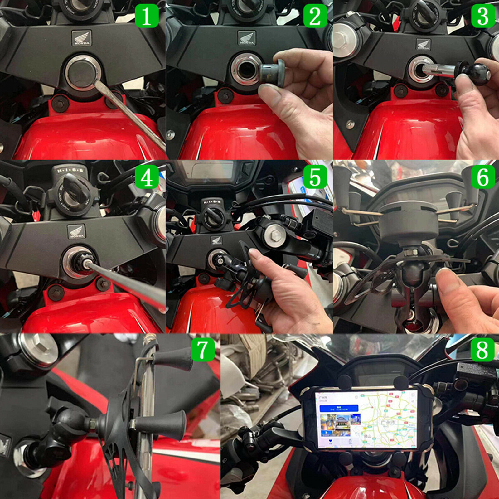 GPS Phone Holder Mount Bracket For Suzuki HAYABUSA GSXR 600/GSXR750 GSX-R 1000