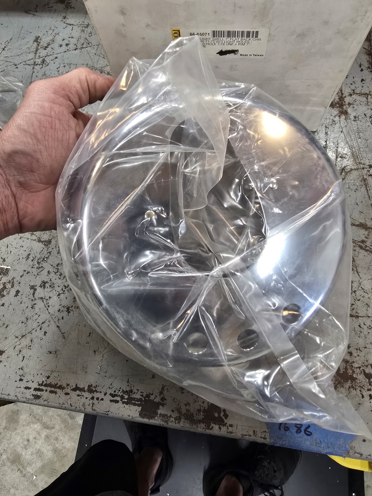 Emgo Head Light Shell 7″, Flatback, Bsa A65 Triumph T120 T150 1971-72 D953