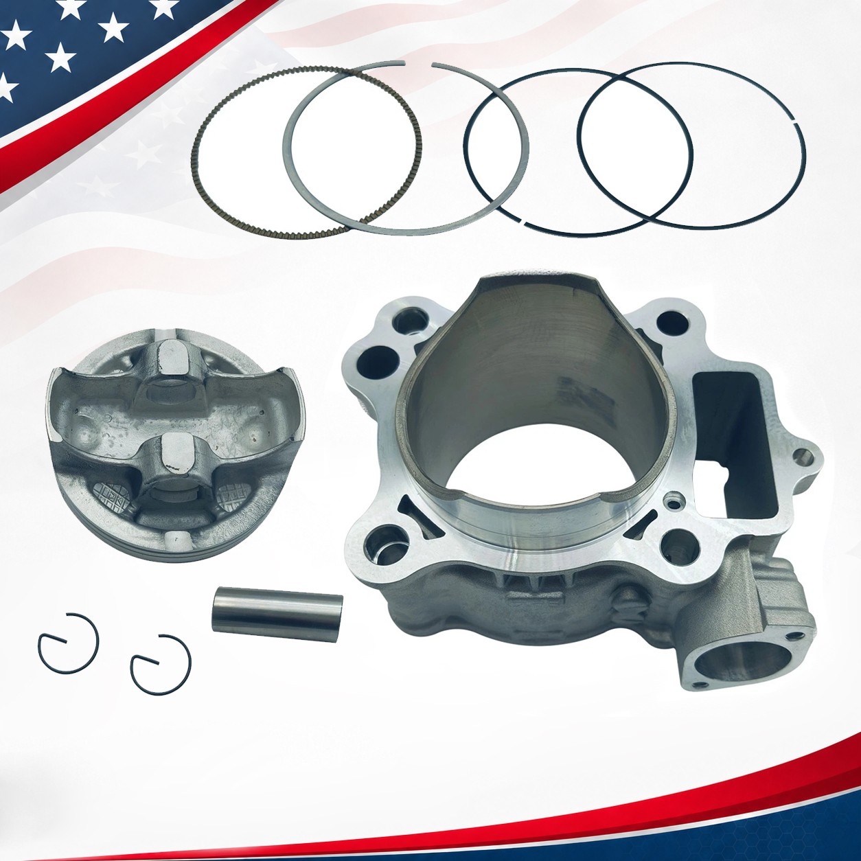 78mm Cylinder Piston Rings Kit For Honda CRF250R 2004-07 CRF250X 12100-KRN-670