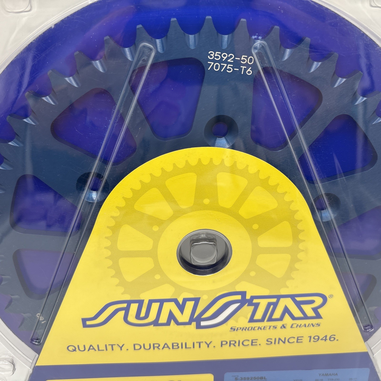 Sunstar Rear Sprocket Aluminum 50 Teeth Blue 5-359250BL – NEW