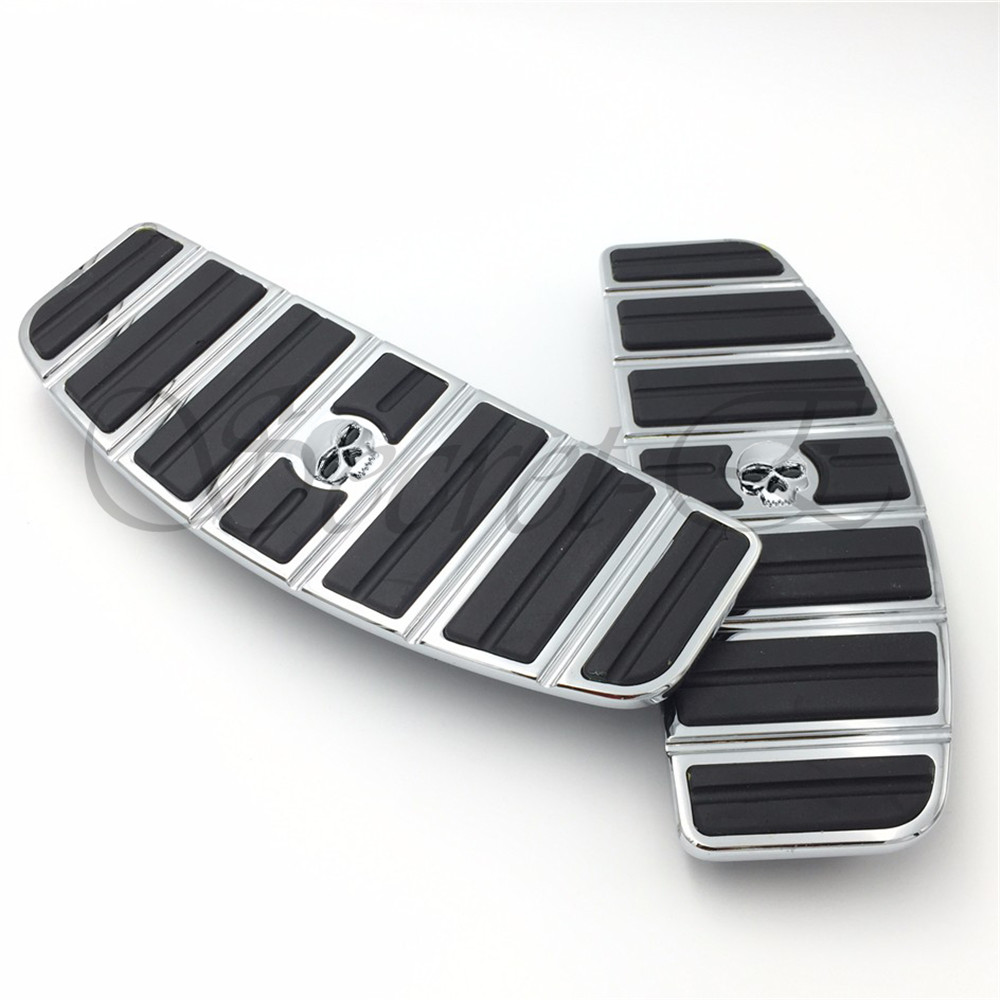Skull Rider Footboard Insert Kit- Traditional D For 87-15 TOURING/ 86-15 SOFTAIL